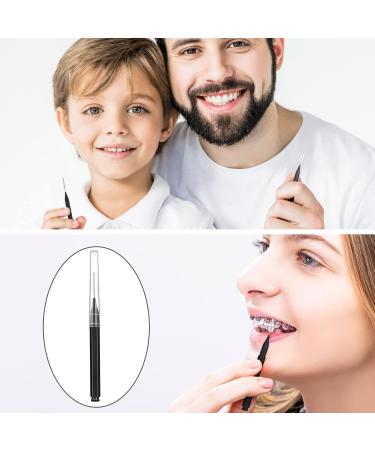 Patelai 100-Piece Interdental Brushes - Ultimate Dental Hygiene Tool for Flossing & Cleaning | Black Toothpick Cleaners - Buy Online on GoSupps.com