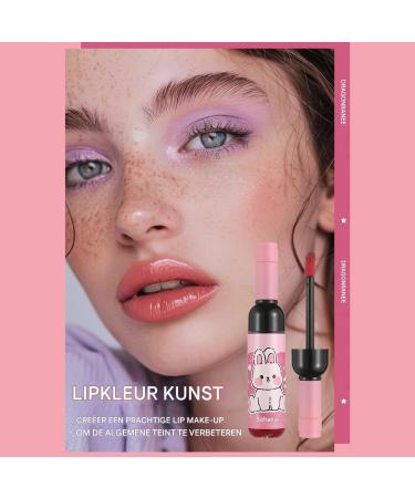 Wine Lip Stain Wine Lipstick Lips Wine Liquid Lip Gloss Matte Finish Waterproof Beauty Makeup for Dating Family Gathering 01 A - Buy Online on GoSupps.com