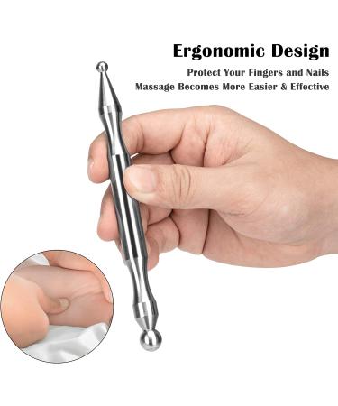 Stainless Steel Acupuncture Pen for Deep Tissue Massage - Pain Relief Tool for Full Body Meridian Therapy - Buy Online on GoSupps.com