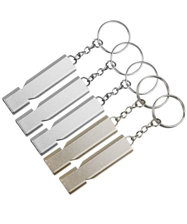 5 pieces of trill pipe emergency pipe pipe with key rings trill -pipe sports lessons for school gym outdoor camping hiking hiking hiking in an emergency