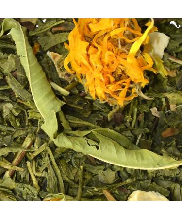 Organic Green Tea Mandarin Grapefruit Flavored Green Tea Loose Green Tea 100 g Bag with Zip 40 Cups 100% Organic Farming Quality Green Tea Satisfied or Money Back  - Buy Online on GoSupps.com