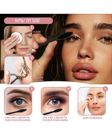  XiXiRan 2-in-1 Mascara: Waterproof Volumizing and Lengthening Mascara for Glamorous and Beautiful Eye Makeup - Buy Online on GoSupps.com