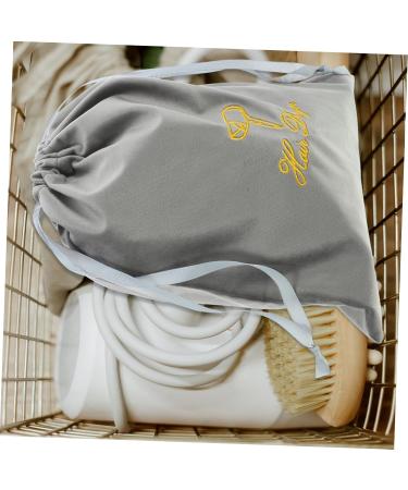 Outanaya Fabric Hair Dryer Travel Pouch Grey Hair Dryer Bag Drawstring Hair Dryer Bag - Buy Online on GoSupps.com