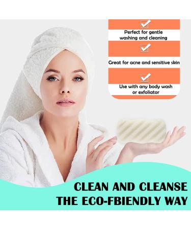 QOPAHI Konjac Natural Bath Sponge Natural Sponges for Bathing Biodegradable Sensitive & Smooth Exfoliating Kids Bath Sponge Body Sponges for Shower Bath Accessories Gifts for Women Men - Buy Online on GoSupps.com