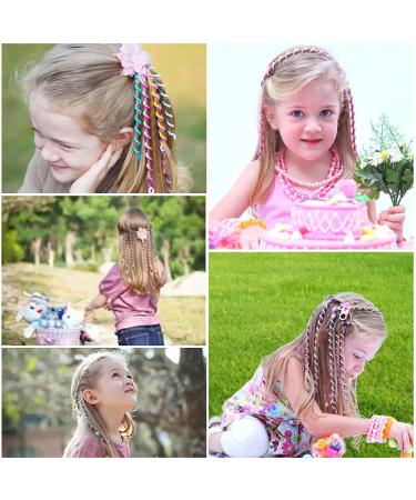 SwirlColor 6-Piece Colorful Rhinestone Hair Accessories for Girls & Women - Stylish Headbands & Braiding Aids - Buy Online on GoSupps.com