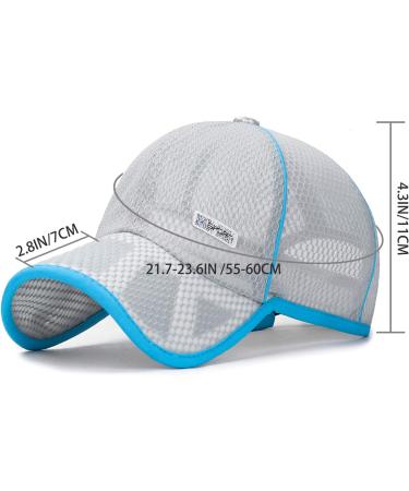 Aivtalk Children's Mesh Baseball Cap - UV Protection Summer Sun Hat for Boys & Girls - Gray Outdoor Sport Hat - Buy Online on GoSupps.com