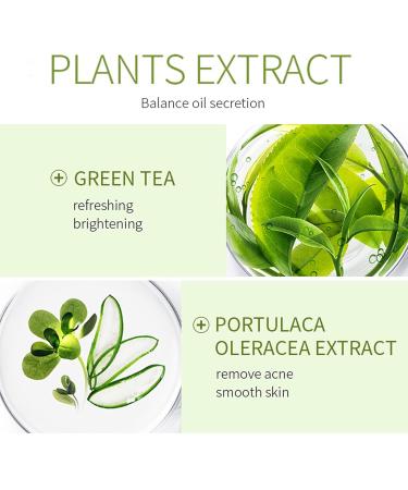 Green Tea Face Routine Set for Women | Antioxidant Skin Care with Serum Eye Cream Cleanser & More | Moisturize & Control Oil - Buy Online on GoSupps.com