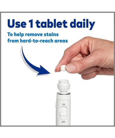 Waterpik Boost Water Flosser Tip & 30 Fresh Mint Whitening Tablets - Gentle Teeth Whitening & Stain Removal - Buy Online on GoSupps.com