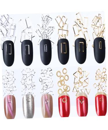 minkissy 2 Boxes Nail Art Goldendoodle Ornament Nail Rivets Studs Metal Decor Gold Metal Nail Studs Nails Jewelry Art Decoration Rivets for Metal Nails Rhinestones Metal Rivet Gem 3D Mix - Buy Online on GoSupps.com