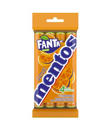 Mentos Chew Mint - Fanta Orange Flavour - Pack of 4-14pc