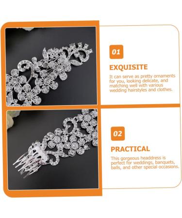 SOESFOUFU Crystal Hair Comb Wedding Hair Clip Flower Claw Clips Rhinestone Headpiece Pearl Headpiece for Wedding Bridal Hair Clip Side Pearl Hair Comb Zinc Alloy Rhinestones The Photo Bride - Buy Online on GoSupps.com