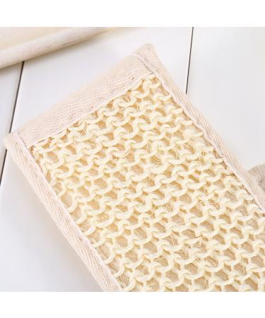 Plant Hemp Loofah Back Scrubber Strap | Exfoliating Shower Massage Tool for Men and Women - Skin Care Bathing Accessories - Buy Online on GoSupps.com