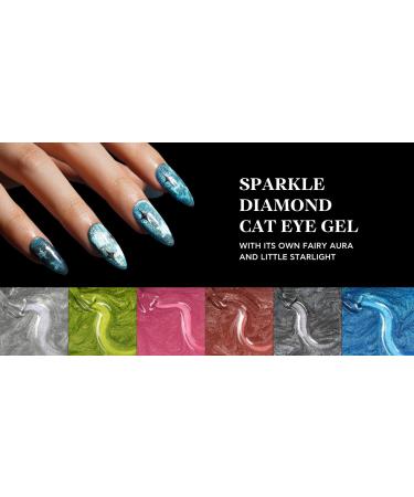 Bluesky Cat Eye Gel Nail Polish 10ml Diamond Dust - LSD05 Silver Soak-Off Gel Polish for 21 Day Manicure Professional Salon & Home Use Requires Curing Under UV/LED Lamp - Buy Online on GoSupps.com