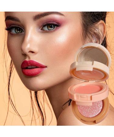 er Palette 3-Colored Powder | Multi-Layer Facial Pressed Powder Cheek Matte Mineral Blendable Long-Lasting All-Day Fanelod 1# Moonlight Mermaid - Buy Online on GoSupps.com