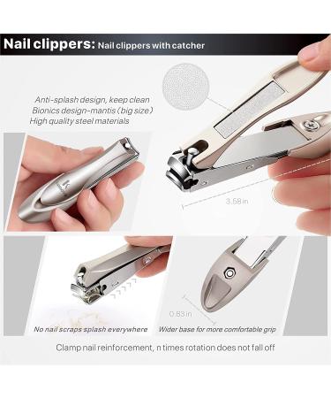 Senior Toenail Clippers for Thick Toenails - Professional Heavy Duty 6Pcs Set - Buy Online on GoSupps.com