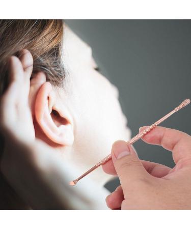 Spiral Ear Spoon - Reusable Earwax Remover | Portable Ear Cleaner & Accessories in Rose Gold - Buy Online on GoSupps.com