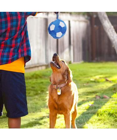 Piang Gouer Interactive Dog Toys - Plush Puzzle Football for Medium & Large Dogs | 7.1in Ball with Belt Band - Buy Online on GoSupps.com