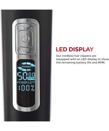 LIVIVO Digital Hair Clipper and Beard Trimmer Wireless Grooming Set with Extra Sharp Long Lasting Blades and Multiple Trimmer Attachments - Buy Online on GoSupps.com