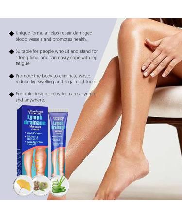 Cr me D' d me Des Jambes - Cr me De Massage Lymphdrainage Pour Le Swellingrelief | Formule L g re Avec Effet Hydratant Solution De Soins Des Veaux Support De Gestion Des d mes Pour Les Femmes - Buy Online on GoSupps.com