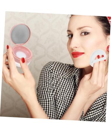 PAMINGONO 2pcs Portable Powder Box Highlighter Refillllable Powders Makeup Foundation Kit Plastic Black - Buy Online on GoSupps.com