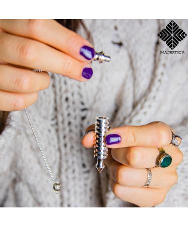 Buy Egyptian Isis Pendulum - Silver Radiesthesia Oracle Tool for Geobiology & Mood Enhancement - 45g International Shipping - Buy Online on GoSupps.com