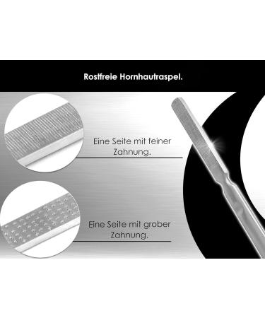Horn Skin Remover & Corneal File Set - 5-Piece Foot Care Kit by RW Footfish | Solingen Quality - Buy Online on GoSupps.com