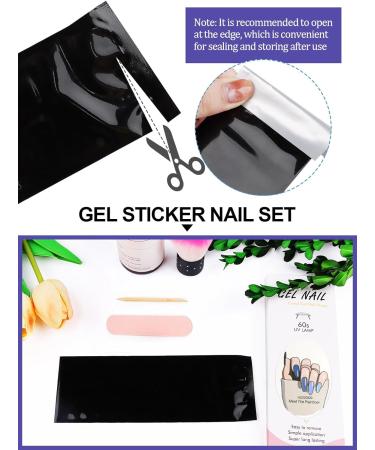 Kalolary Purple Gel Nail Polish Strips - 20 Stickers | Self-Adhesive, Full Wraps with Nail File | UV/LED Lamp Required - Buy Online on GoSupps.com
