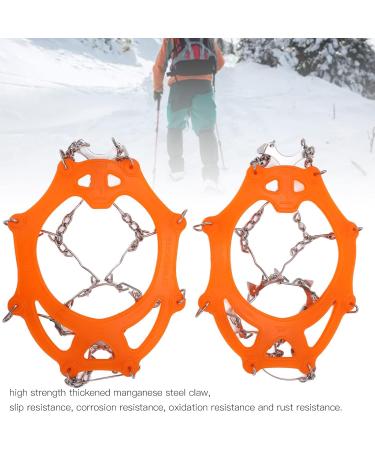 Anti Skid Snow Shoes Accessory Wearproof 12 Tooth Crampons Long Service Life for Skiing for Outdoor(M Code) - Buy Online on GoSupps.com