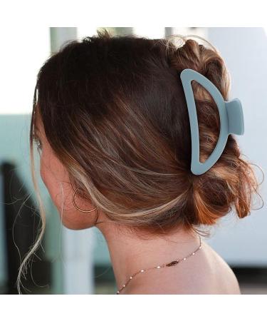 6 PCS Large Claw Clips for Thick Hair - Strong Hold Matte Hair Clips for Men and Women - Non-Slip Semicircle Hair Accessories for All Hairstyles - Buy Online on GoSupps.com