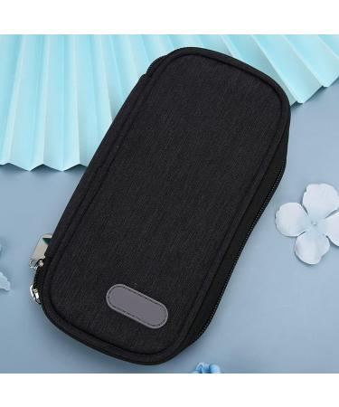 Saluaqui Insulin Cooling Bag - Portable Medication Cold Storage for Patient Care - 8.3 x 4.5 x 1.2 (Black) - Buy Online on GoSupps.com