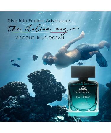 Blue Ocean Perfume For Men Eau De Parfum Aquatic Fragrance with Citrus Fruity Musk & Cedarwood Long Lasting Scent and Anti-Stain Luxury Perfumes Outing & Sports - Buy Online on GoSupps.com