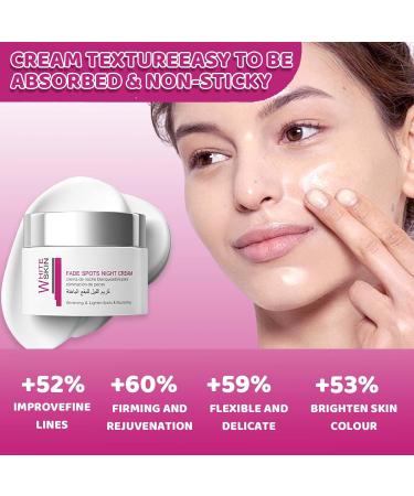 Fade Spots Night Cream Whitening & Lighten Spots & Nourishing Anti-Aging Face Moisturiser Face Care Brightening Face Cream For Firming Hydrating Correct Dark Spots & Acne -Deep Moisturiser Face. - Buy Online on GoSupps.com