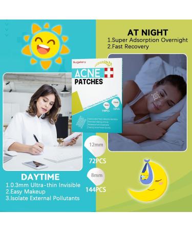 216 Pcs Invisible Hydrocolloid Pimple Patches with Tea Tree Oil - Waterproof & Breathable Acne Treatment for Day & Night - Buy Online on GoSupps.com