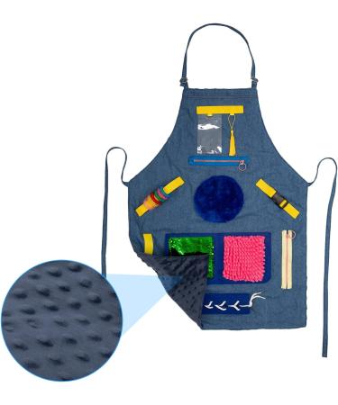 Fidget Apron for Elderly with Dementia - Sensory Activities & Gifts for Seniors | Alzheimer's Fidget Blanket & Toys - Buy Online on GoSupps.com