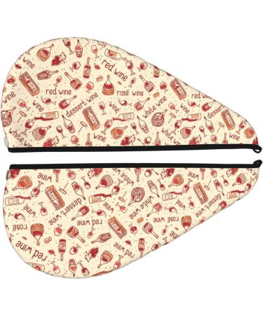 Red Wine Microfiber Hair Towel - Soft Super Absorbent Quick Dry Wrap for Long Curly & Thick Hair - Buy Online on GoSupps.com