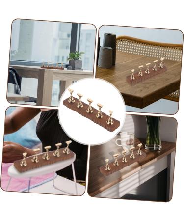 DOITOOL Nail Decor Nail Art Decoration Magnetic Base Nail Stands for Nail Art Beauty Nail Display Beauty Nail Holders Manicure Nail Display Convenient Nail Stands Metal Wood Nail Tray - Buy Online on GoSupps.com