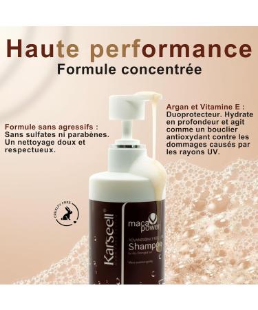 Karseell MACA CARE SYSTEM Shampooing Hydratant + Apr s-Shampooing R parateur Nourrissant Cheveux Secs Ab m s Teints Anti-Frisottis Argan Maca Brillance Douceur Nutrition Sans Sulfates Ni Parab nes - Buy Online on GoSupps.com