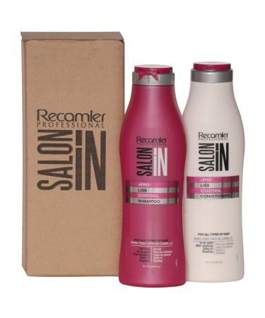 RECAMIER Anti Frizz Shampoo Conditioner Set Hair Treatment | Champu y Acondicionador para Mujer 10.1 OZ