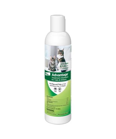 Advantage Flea and Tick Treatment Shampoo for Cats and Kittens, 8 oz