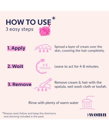  womn womn Hair Removal Cream 2 Pack (2 x 100 ml) - Gentle Hair Removal for Intimate Area Bikini and Armpits - No Cuts or Shaving - Buy Online on GoSupps.com
