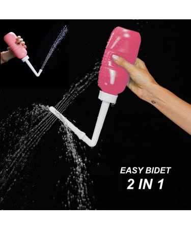 2pcs Menstrual Cup + 2IN1 450ml Perineal Douche Portable Bidet Peri Bottle Set | Female Care Kit for Menstrual Hygiene | Waterproof Bag Included - Buy Online on GoSupps.com
