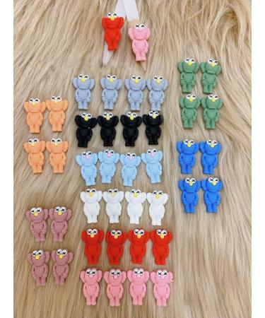 KAWS Nail Charms 4pcs (Mixed Green Pink)