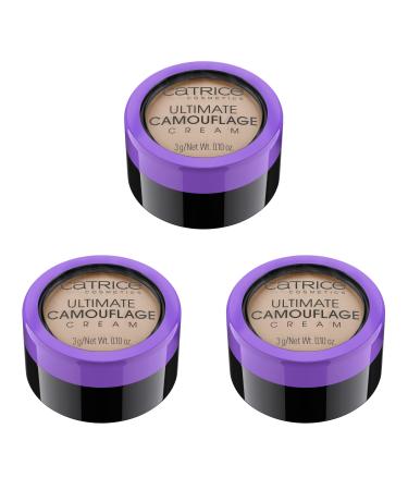 Catrice Ultimate Camouflage Cream Concealer cream concealer make up non-comedogenic pack of 3 (3x3g) No. 025 C Almond