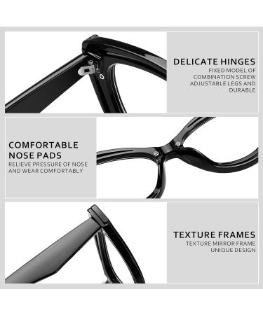 FEISEDY Blue Light Blocking Glasses for Women - Vintage Cat Eye Frame - Anti Fatigue - B0169 Black - 50mm - Buy Online on GoSupps.com