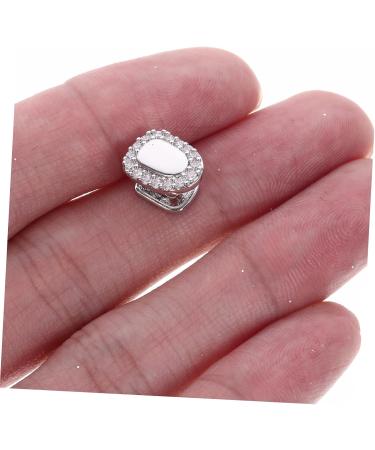 Iwowhero Hip-Hop Grill Teeth Set - Rhinestone Decorative Braces & Vampire Tooth Grids - 18K Copper & Silver - Unique Rapper Mouth Accessories - Buy Online on GoSupps.com