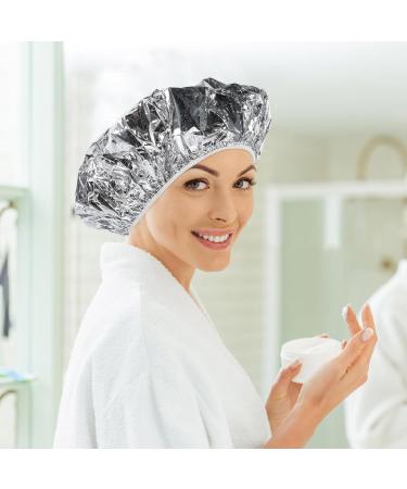 PLAFOPE Lot de 3 Bonnets de Coloration en Papier Aluminium 28 CM lastiques pour Soins Capillaires Profonds en Salon Coiffure Casquette de Conditionnement Cheveux Bonnet d'Huile de - Buy Online on GoSupps.com