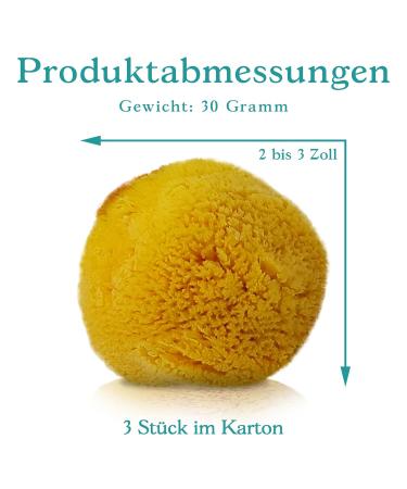 Jordan Benedict Natural Sea Sponge Facial Care - Reusable Cleaning Pads for Acne Blackheads & Makeup Removal (3 Pack) - Buy Online on GoSupps.com