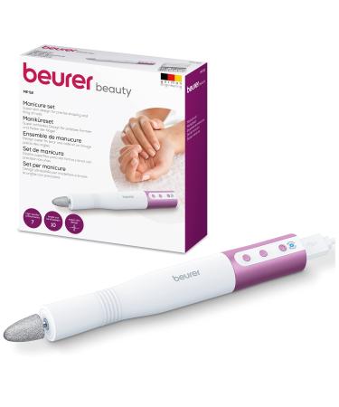 Beurer MP52 Nail Drill Electric Manicure Set Electric Manicure Device for Precise Shaping and Filing of Nails Powerful Nail Cutter up to 15 000 rpm 7 High-Quality Attachments for Hands & Feet MP52 with cord & 15 000 rpm