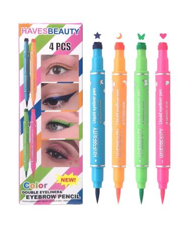 G n rique Liquid Eye Liner Pens 4 Colors Double Head Double Head Pencil Pen