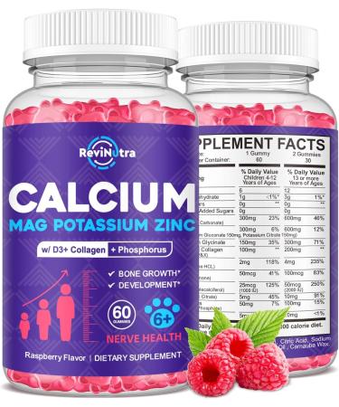 ReviNutra Iron Gummies Supplement for Adults & Kids | Calcium Potassium Magnesium Gummies | Bundle - Buy Online on GoSupps.com
